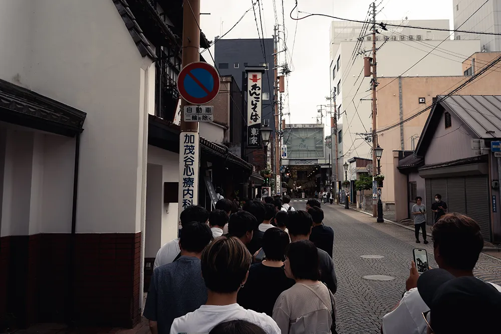 わんこそば 東屋本店 お盆期間の行列